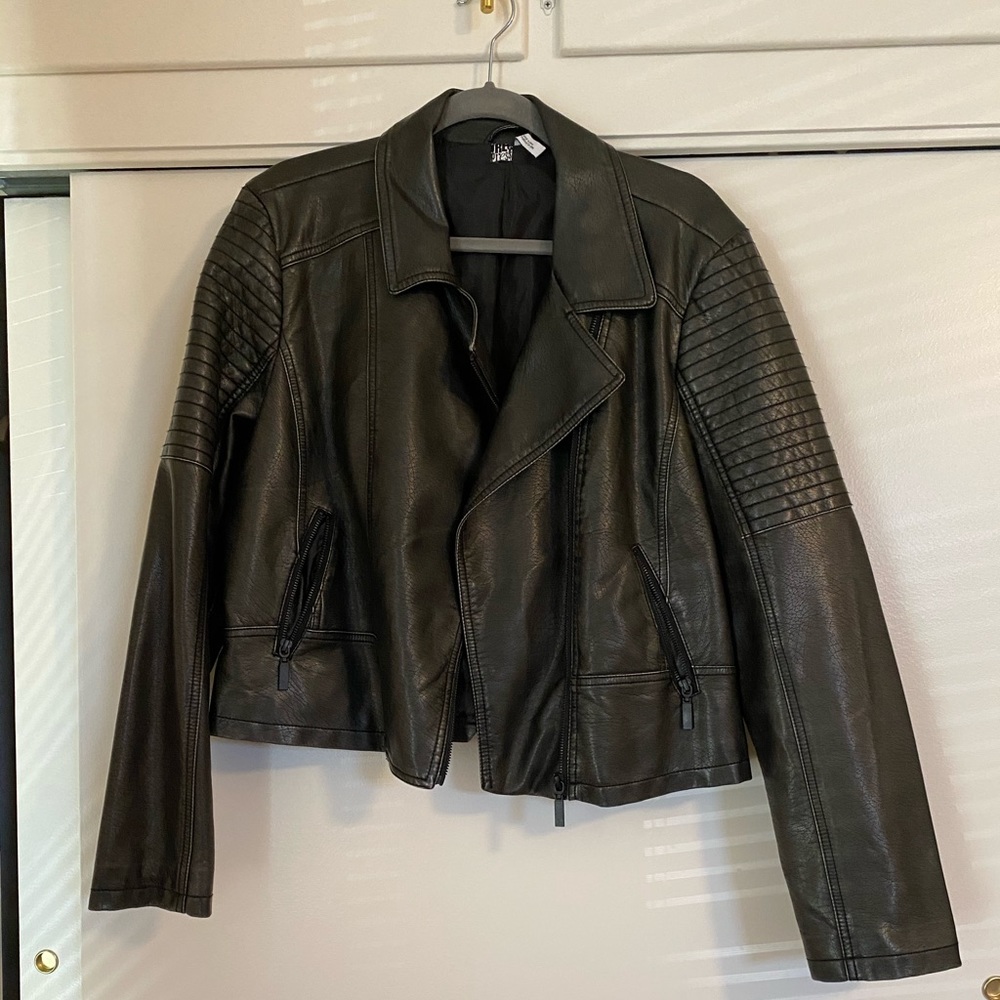 Rustic pleather Jacket
